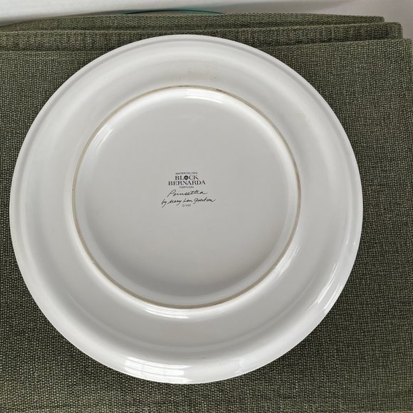 Vintage Christmas Holiday Cake Plate/Round Platter Poinsettia by BLOCK SPAL - Picture 2 of 4